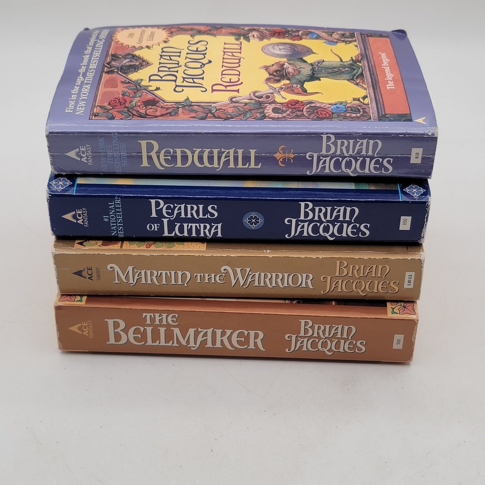 Brian Jacques Redwall Series 4 Book Lot Paperback Fantasy Adventure Good